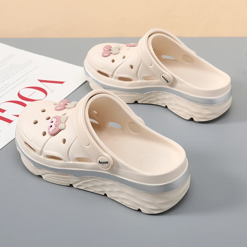 洞洞鞋女2023夏季新款厚底踩屎感外穿运动拖鞋防滑ins潮沙滩凉拖