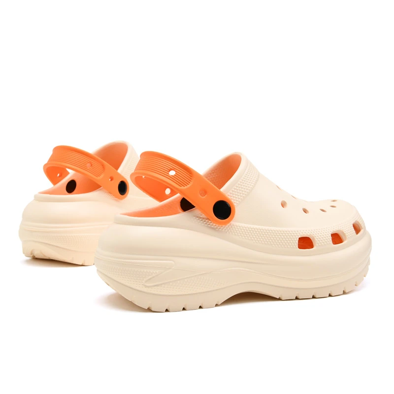 洞洞鞋女款夏季外穿2024新款防滑增高松糕网红爆款包头沙滩凉拖鞋