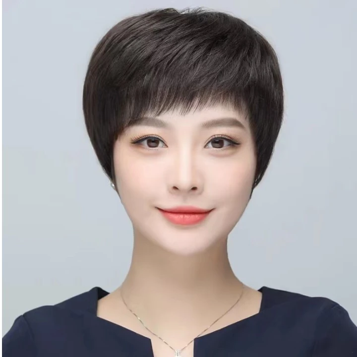 全真发整顶自然款时尚减龄不挑脸型