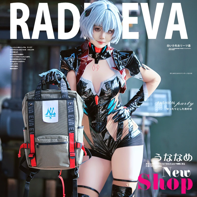 EVA联名双肩包男学生书包多功能大容量电脑包旅行背包