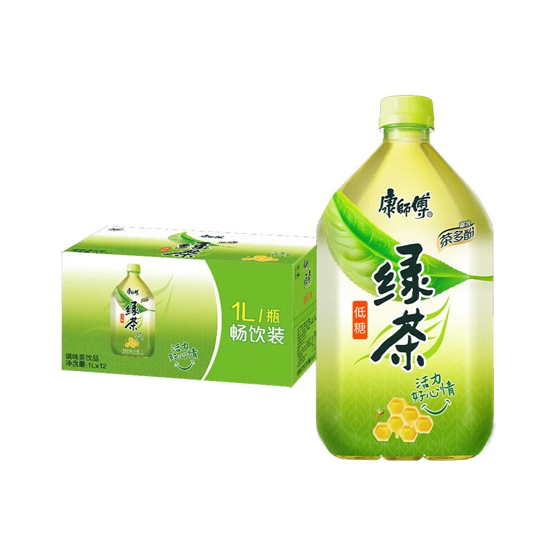 康师傅饮料蜂蜜绿茶1L*12瓶整箱批发团购江浙沪皖包邮日期新鲜