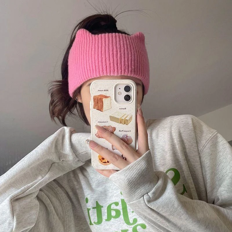 冬季跑步帽子发带户外针织保暖头带骑行运动骑行登山头套包头帽女