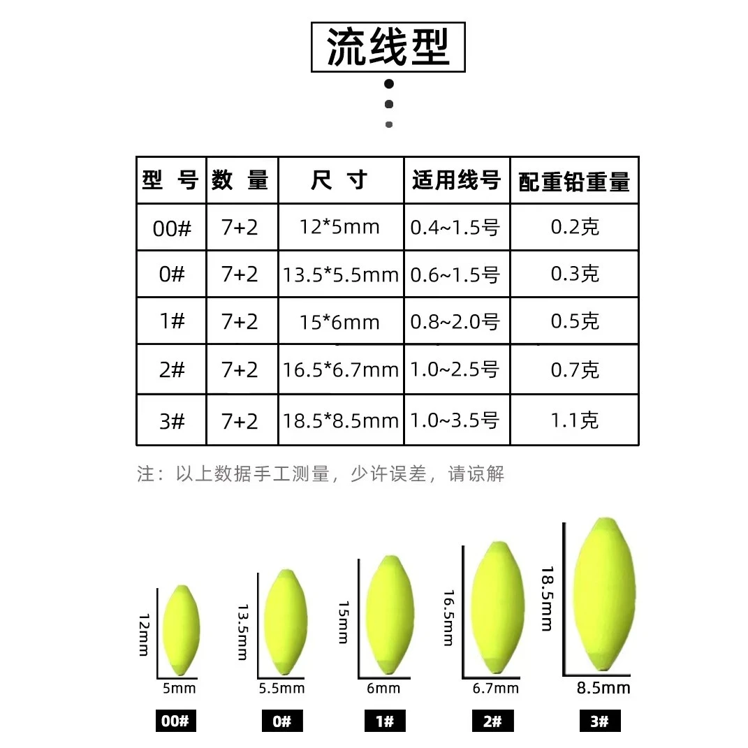 小方正品推荐传统钓垂钓高品质荧光七星漂 豆豆漂 浮漂