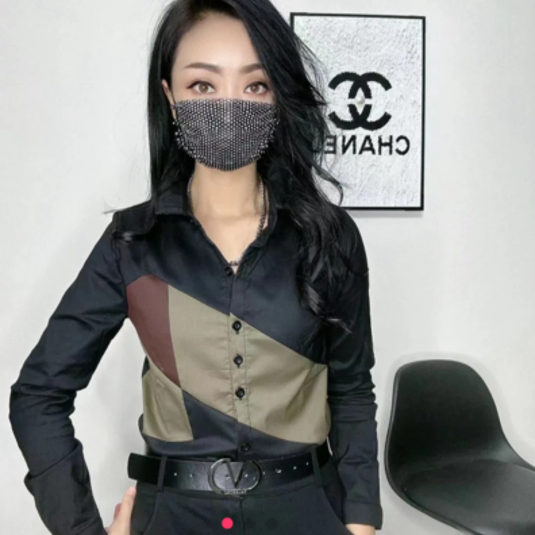 k新款时尚潮流百搭女装衬衫