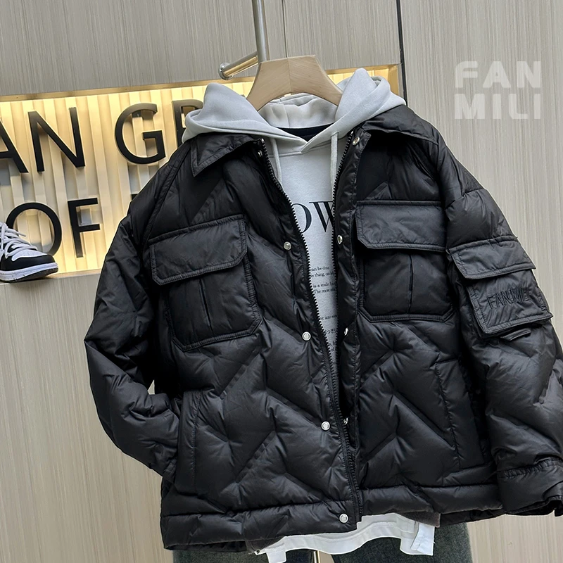 男童轻薄羽绒服冬季新款儿童秋冬潮牌上衣中大童加厚外套冬装