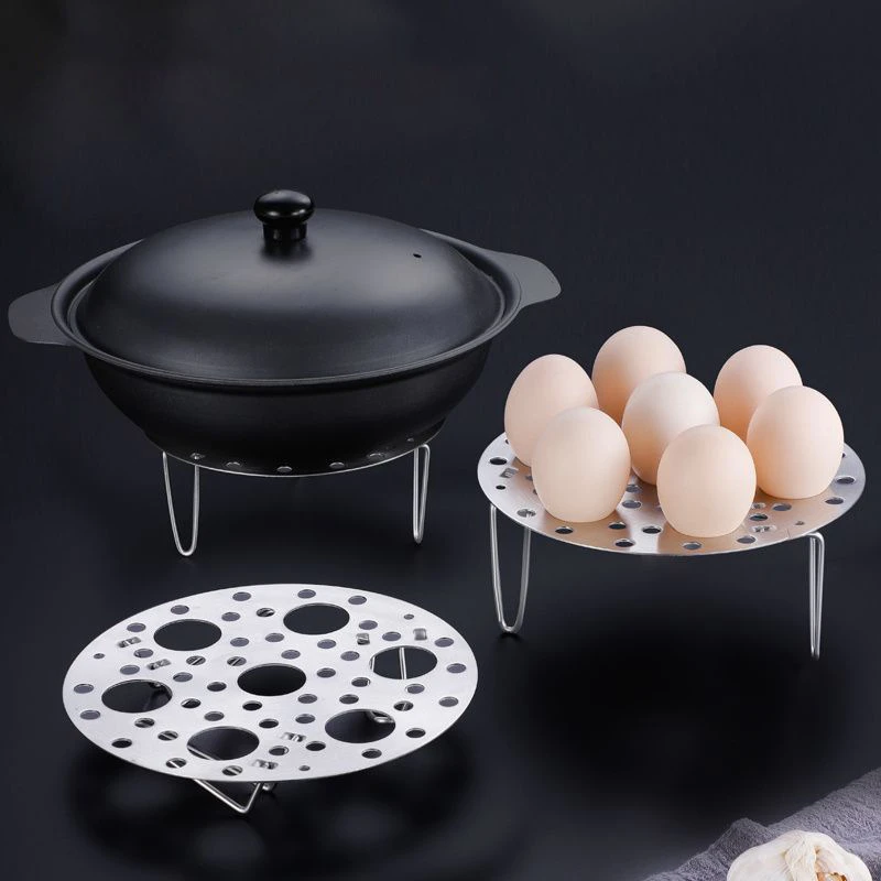 自由调节隔水蒸架不锈钢家用电饭煲高压锅蒸蛋架蒸盘支架蒸笼蒸片