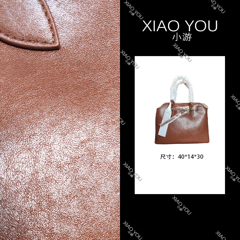 【128-2】新款亮面棕马鞍包百搭时尚手提包