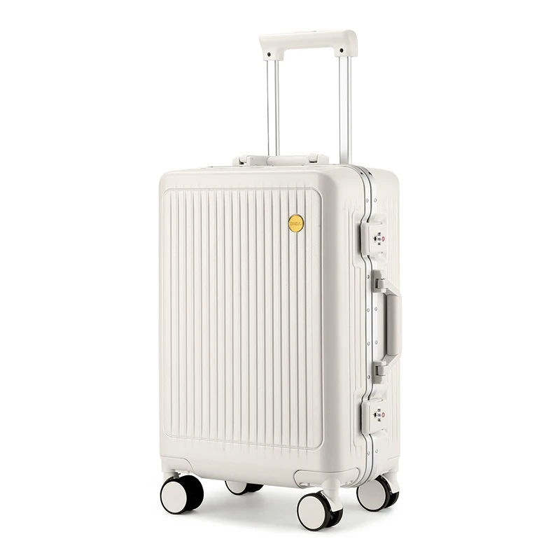 【帝柏】时尚高端休闲行李箱小边加厚铝框高档旅行箱拉杆箱8857PH
