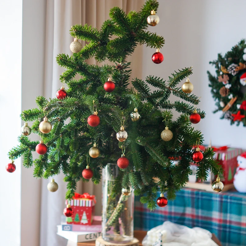 国产诺贝松松枝真树云南直发圣诞树鲜花桌面插花水培鲜切枝真松