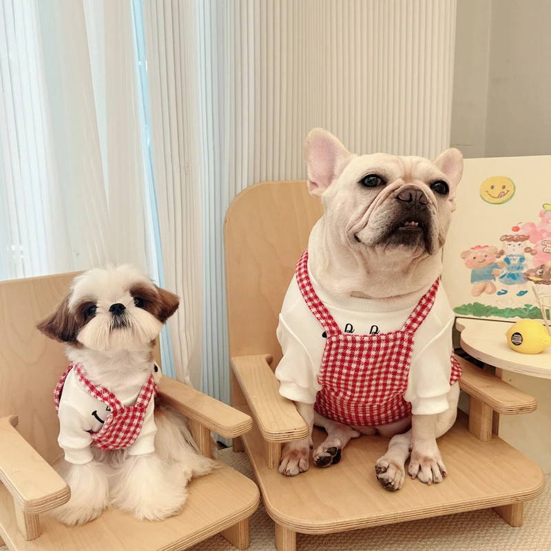 狗狗衣服宠物秋冬法斗雪纳瑞比熊马尔济斯西施小型犬围裙肚兜