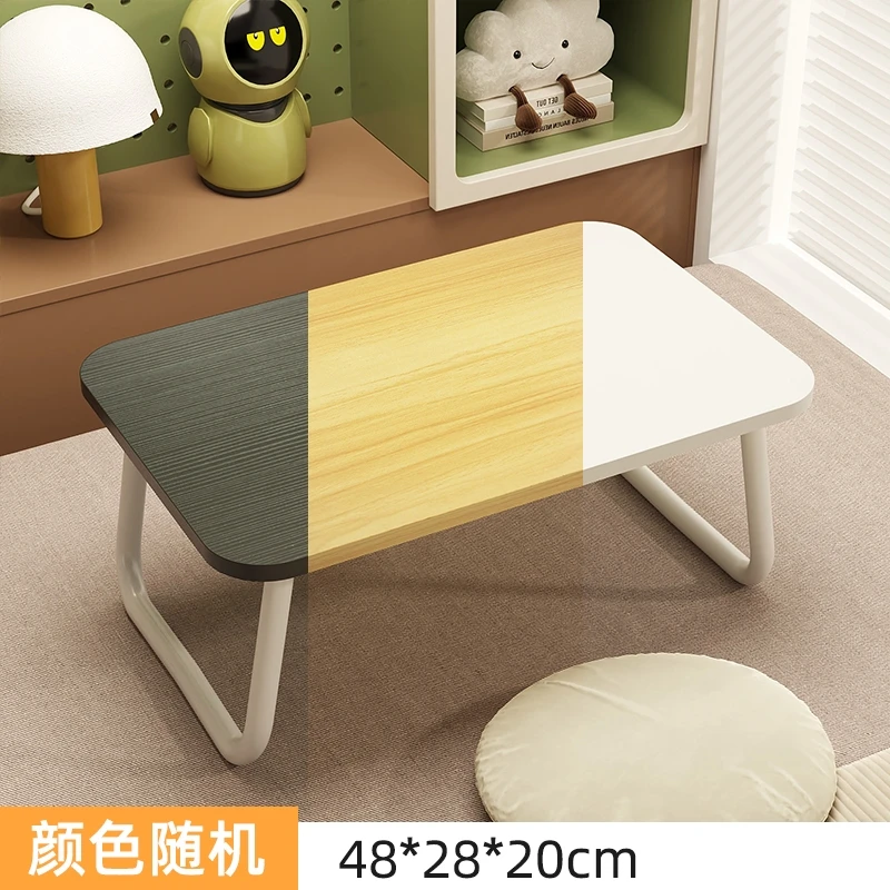 【颜色随机】心望素色平面学习桌可折叠办公书桌懒人飘窗桌舒适ZWJ