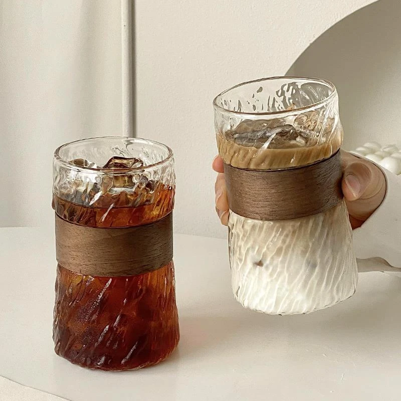 挂耳咖啡专用杯家用精致女生玻璃水杯冰美式拿铁杯子网红茶杯复古