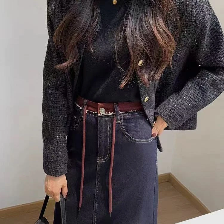 【李姑娘专属】时尚大码女装33675款半身裙【腰扣颜色以直播间为准】