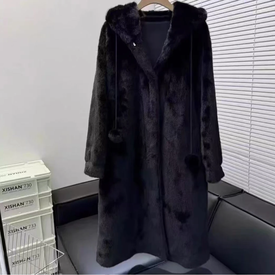 【李姑娘专属】时尚大码女装，3390，冬季新款长款棉服外套