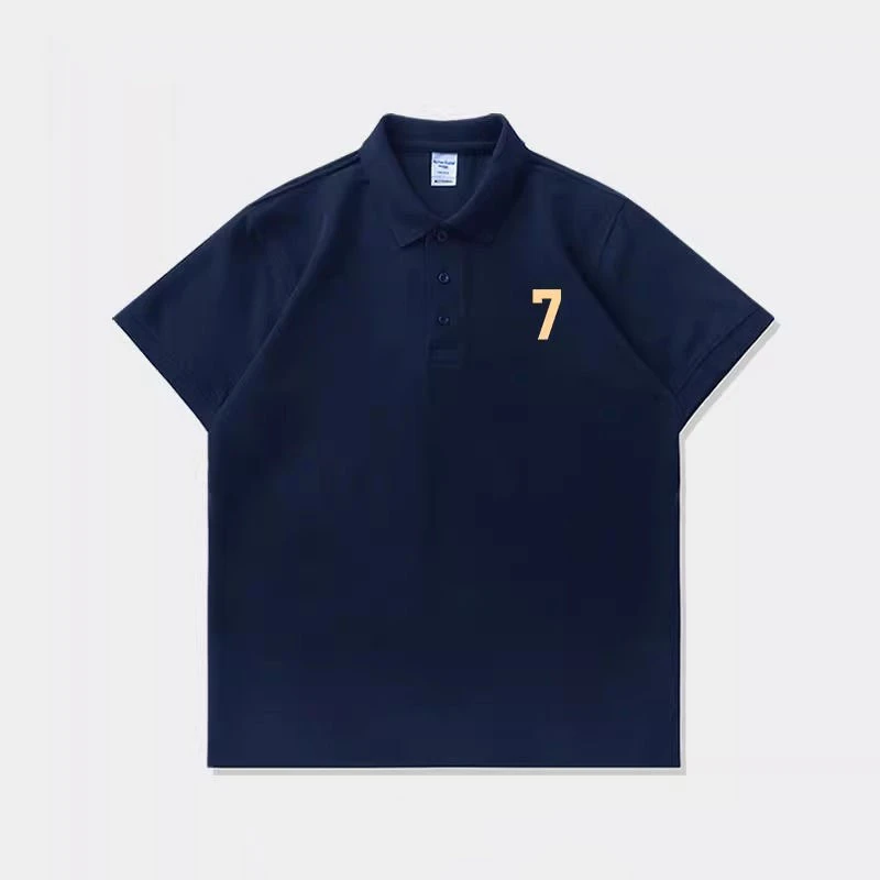 翻领T恤美式商务休闲男装Polo衫男短袖夏季新款宽松简约衬衫上衣