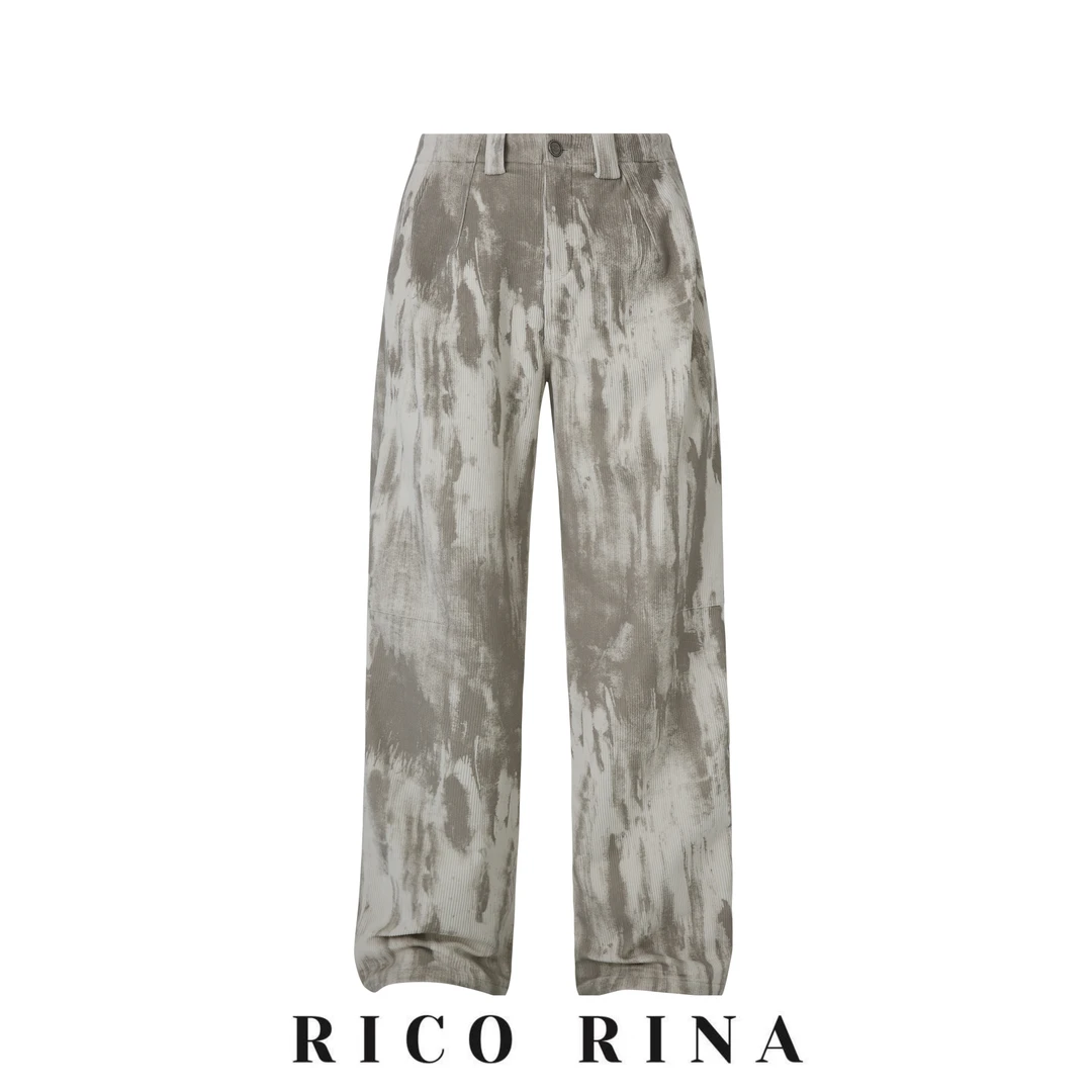 RICO RINA 原创设计泼墨感休闲长裤