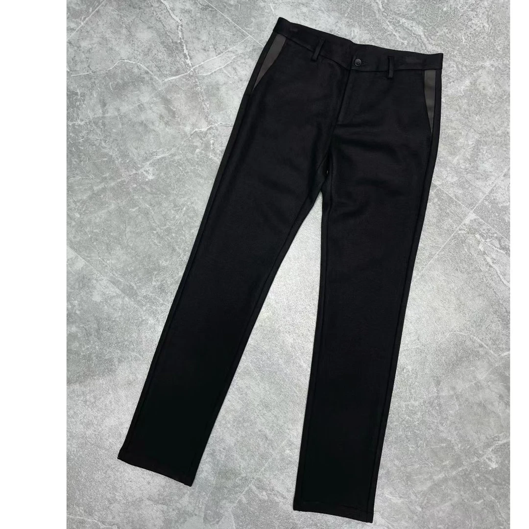 箭家KU456秋冬男士休闲裤48修身免烫中腰直筒长裤