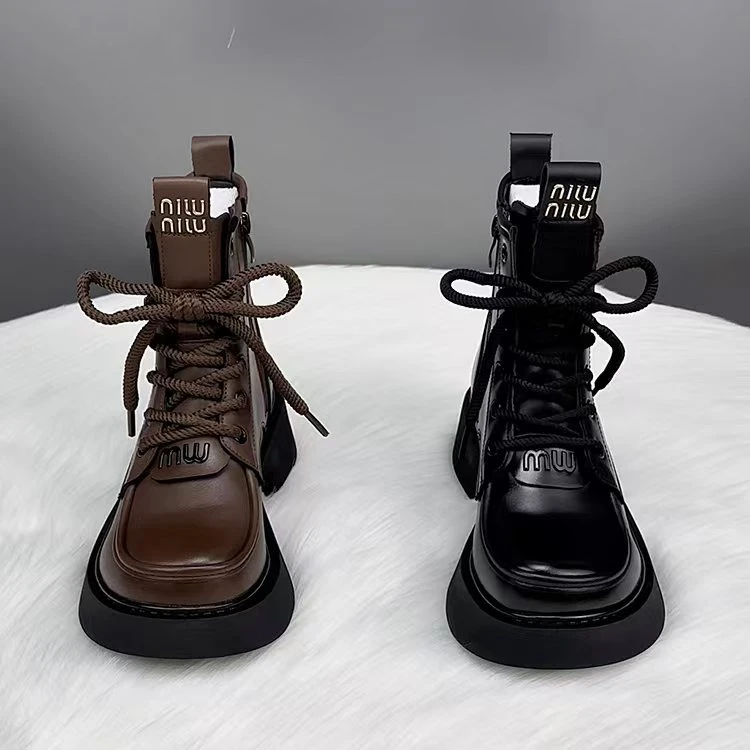 马丁靴女款爆款2024秋冬新款英伦风时尚洋气厚底网红短靴春秋单靴