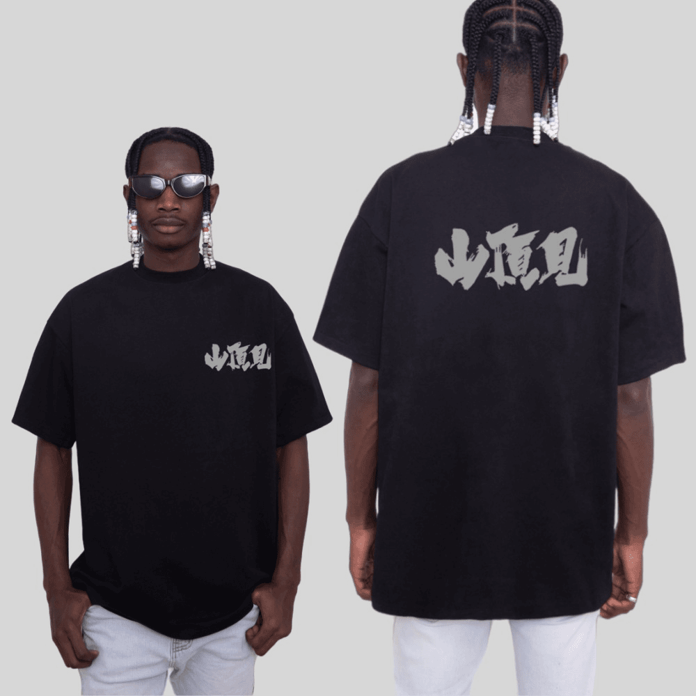 山顶见美式印花短袖滑雪国潮街头夏季半袖运动户外宽嘻哈休闲体恤