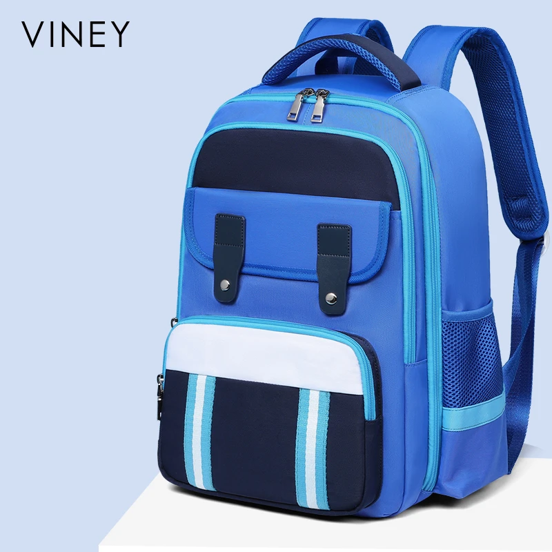 Viney双肩包2024新款简约风大容量轻便休闲双肩书包初高中生推荐