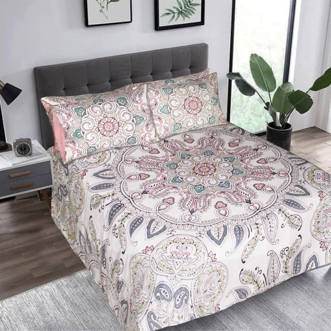 全棉老粗布3件套-美式大圆章款