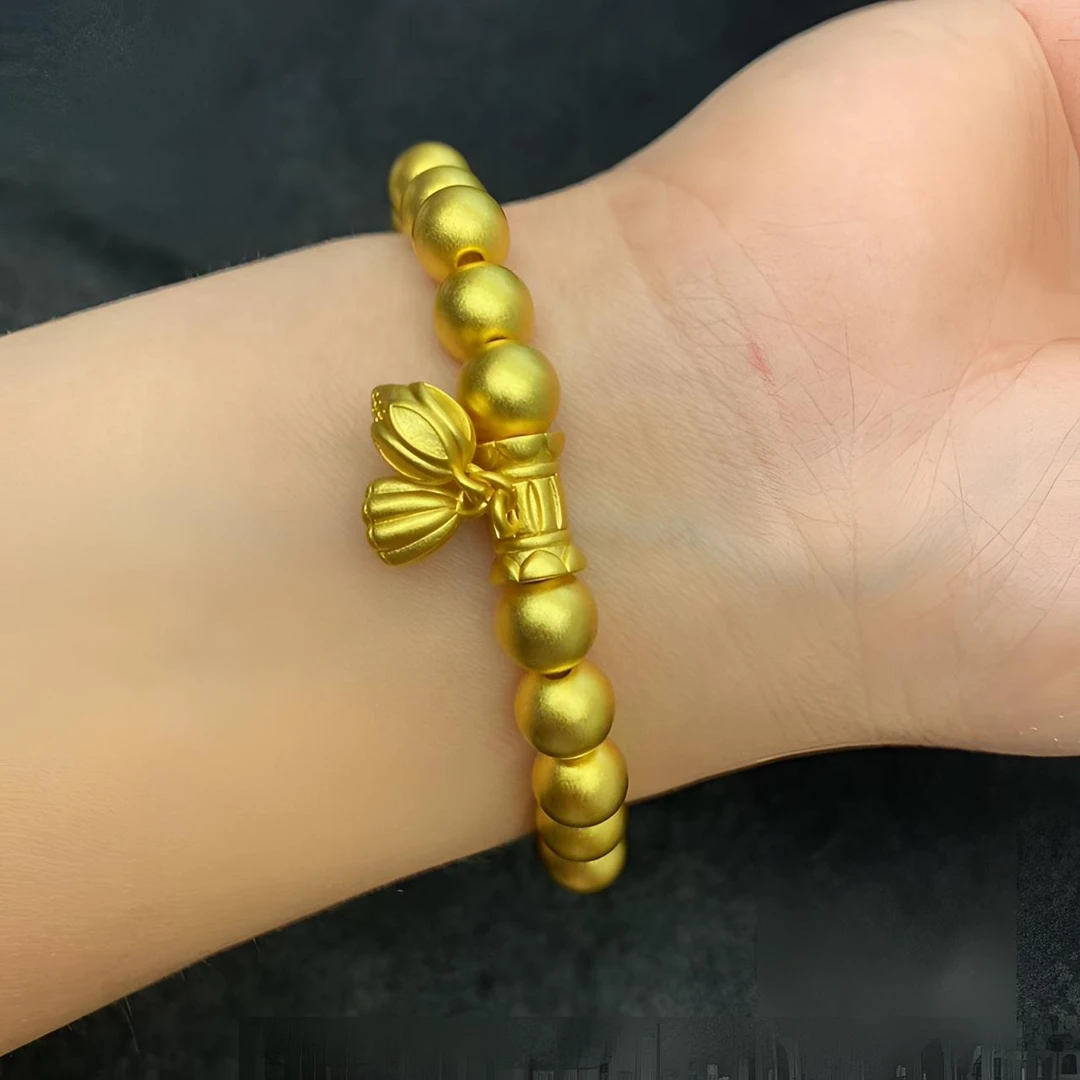 合金手链 精工莲蓬两世欢传承手链 卡8 时尚 百搭【店长推荐】
