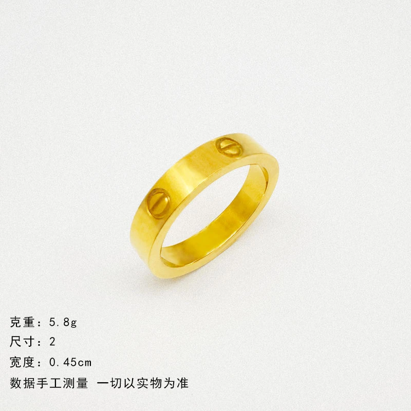 铜合金戒指 时尚情侣简约素圈经典戒指精美光面结婚卡戒经典J