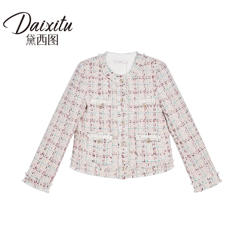 【李不了】轻奢新款气质百搭小香风短款外套-10110T332W0049