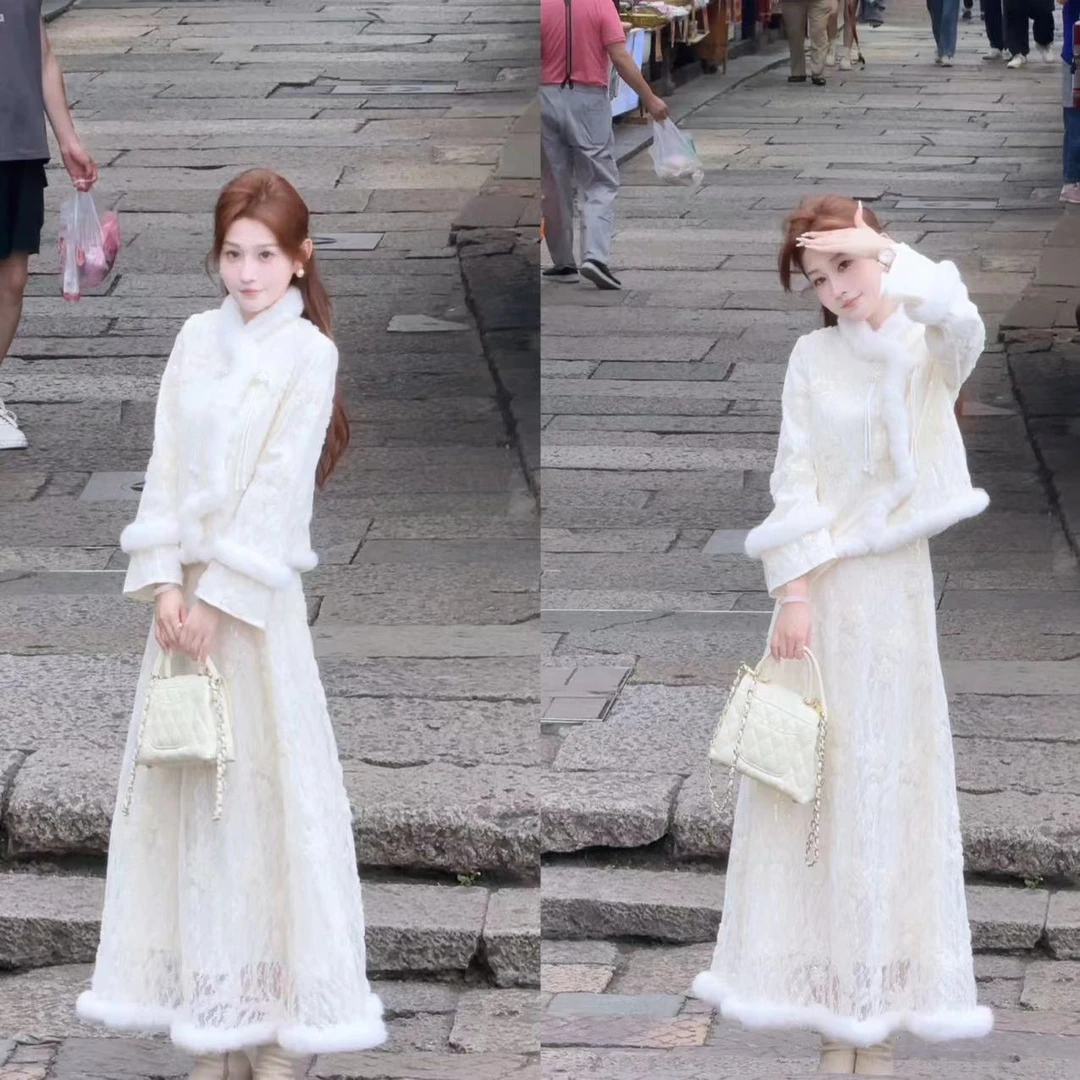 【婷婷】《星河入梦》当代刘亦菲 仙气大摆兔 毛套装 TTZ2FD595【Q】