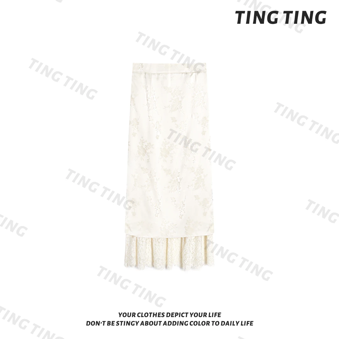 【婷婷】《落叶知秋》国风提花缎 贵气老钱风半裙 TTZ2FQ376