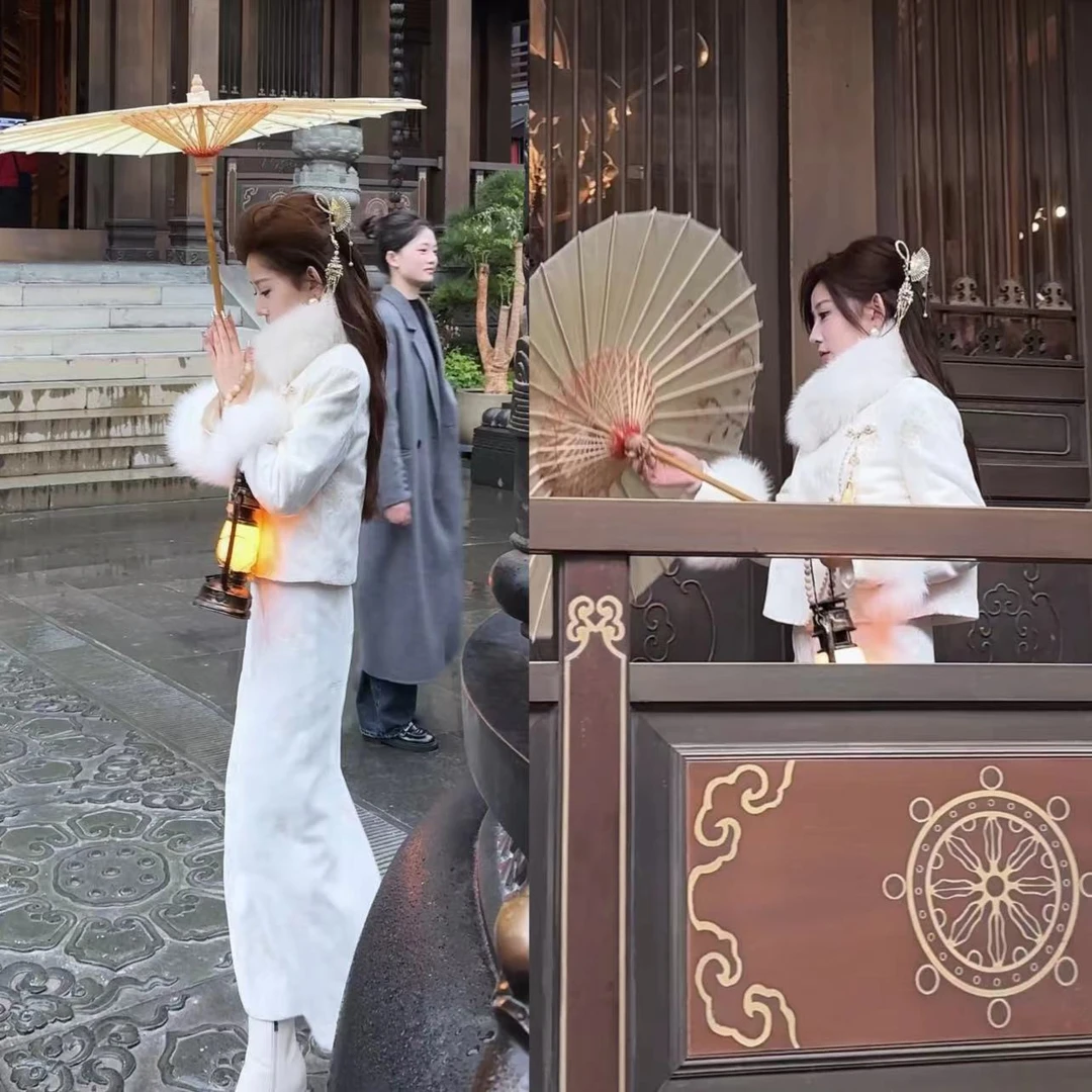 【婷婷】《胭脂雪》华贵之气！定制丝绒刺绣套装 TTZ2FD605