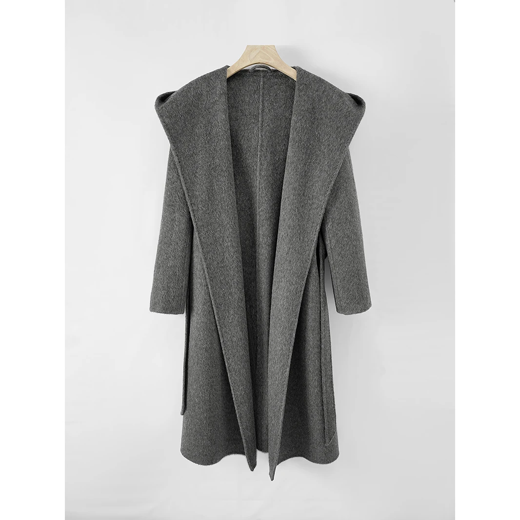 长款毛呢气质针织长款毛呢气质针织时尚休闲百搭女士中长款88218