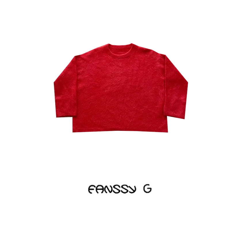 EANSSY G冬季新款秋冬长袖黑珍珠400克圆领羊绒衫毛衣NA2310E004