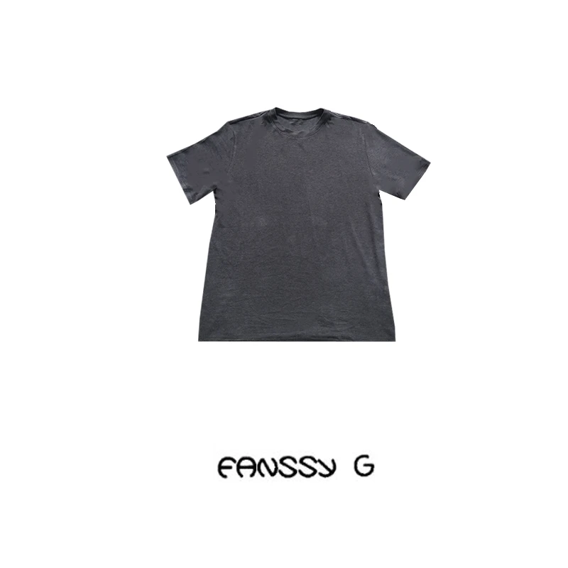 EANSSY G早春新款纯色圆领宽松经典打底短袖T恤NA2401H003