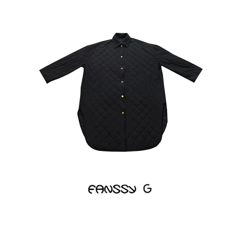 EANSSY G冬季福利秋冬长袖棉格黑色保暖外套棉衣棉服NA2310A018