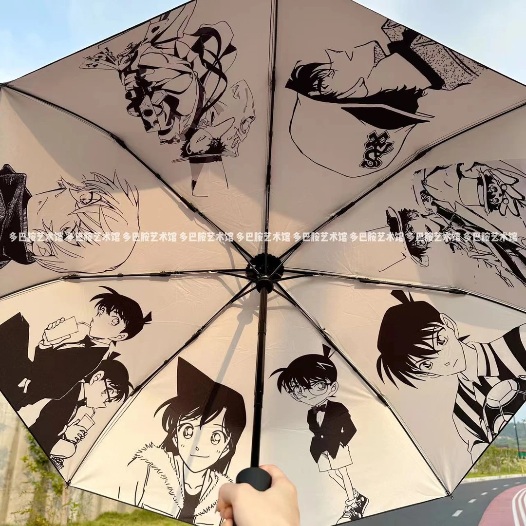 柯南动漫周边防晒伞新一基德痛伞联名限量防紫外线晴雨学生折叠伞