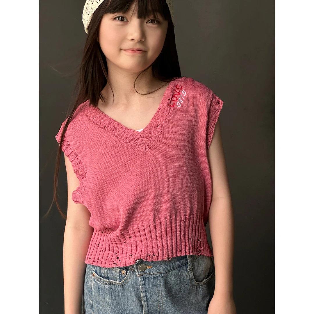 YUUKO【乌梅子酱】刺绣针织背心—82333
