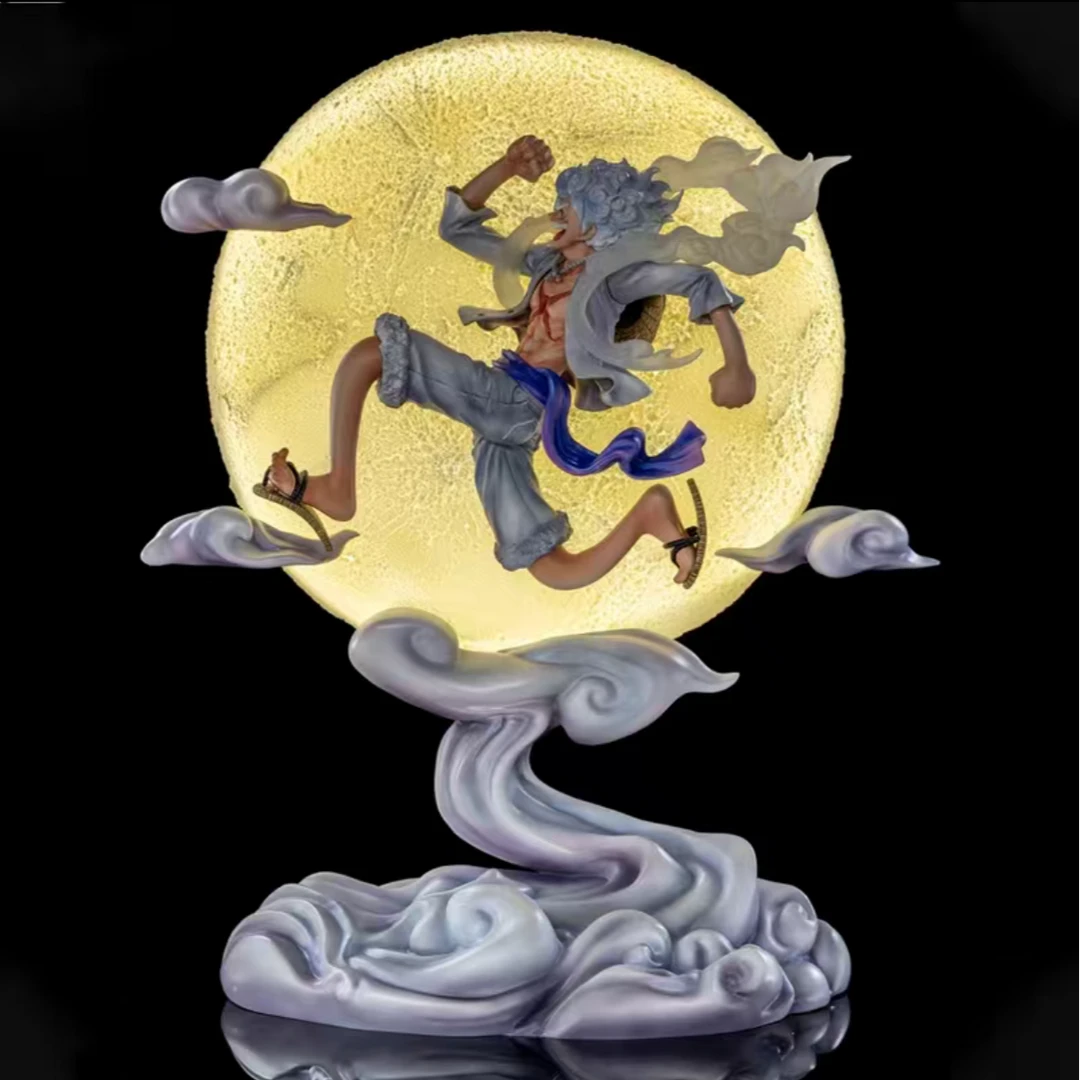 樱木手办 海贼王奔月尼卡路飞  可发光 带电池 手办模玩