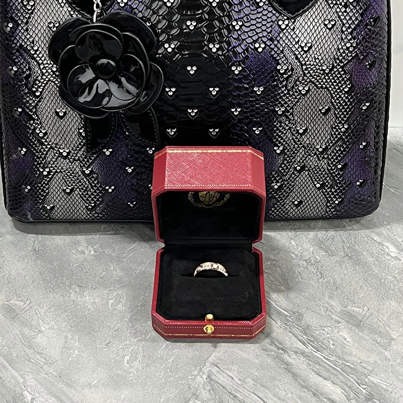 合金戒指 【香港帝豪带钻jz68866】澳定制2023新款女神时尚高端经典