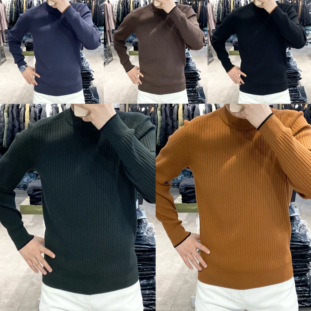 *新品推荐*男士新款时尚休闲百搭修身圆领针织衫5167