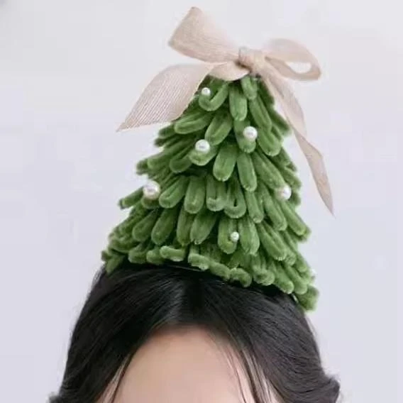 圣诞树扭扭棒发箍diy自制材料包创意圣诞节氛围感拍照礼物送朋友