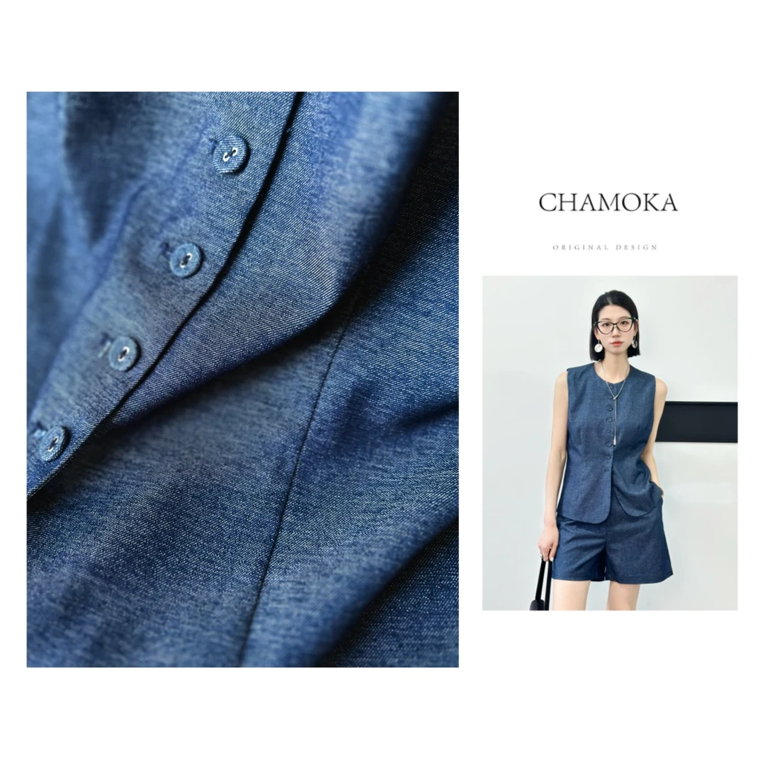 【年末回馈】夏季气质时尚简约休闲轻奢显瘦百搭短裤+马甲L534