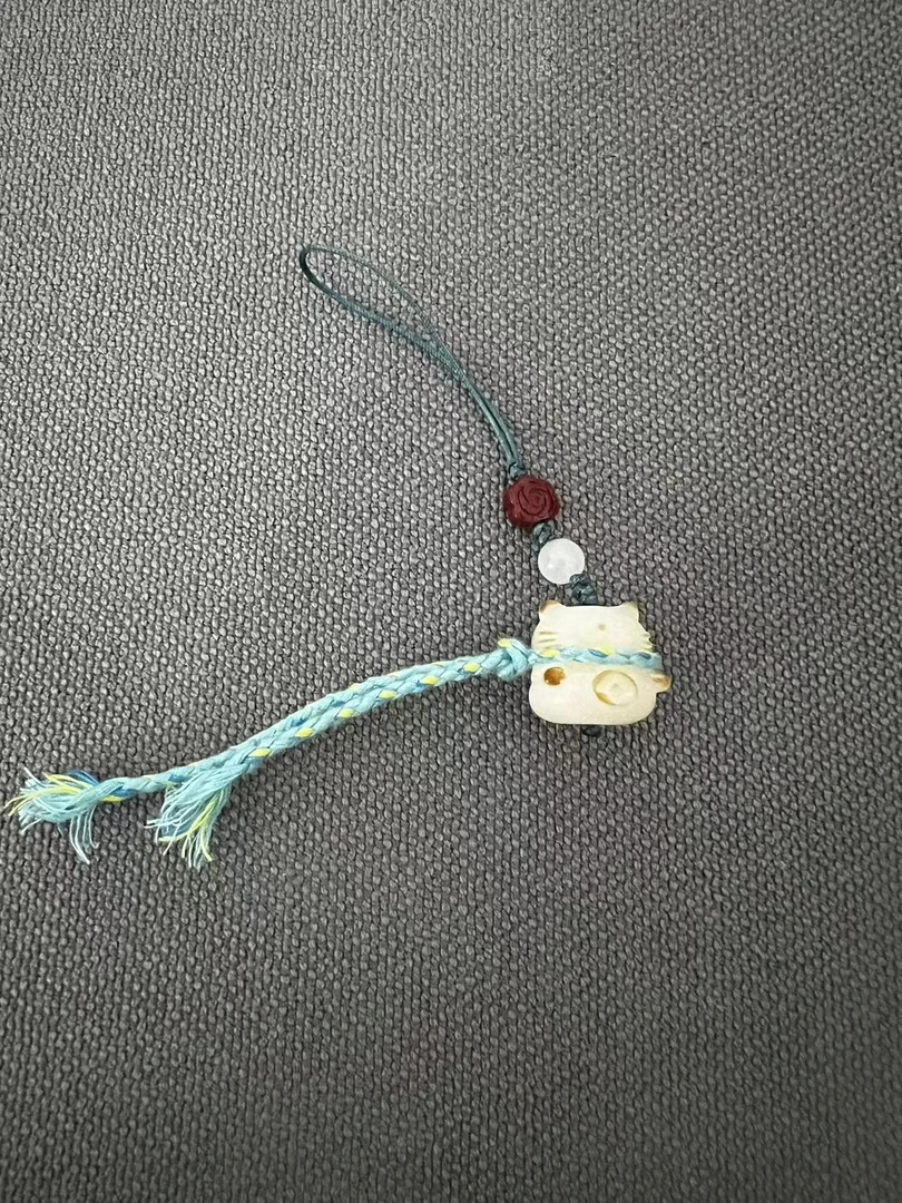 天然菩提根小猫手机挂坠19