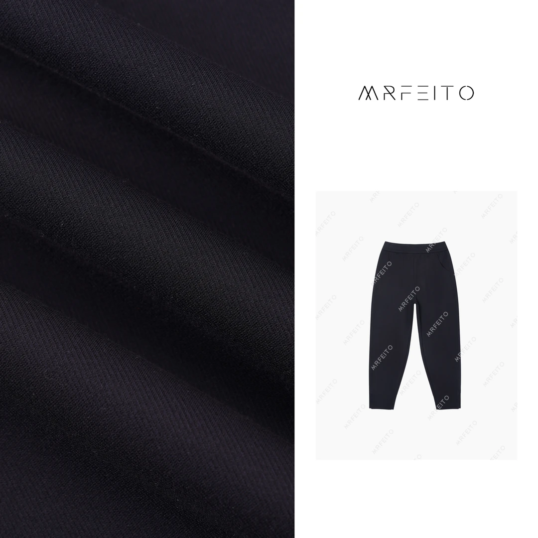 【随性美学】时尚休闲纯色松紧腰显瘦女休闲裤H19K01Q27383