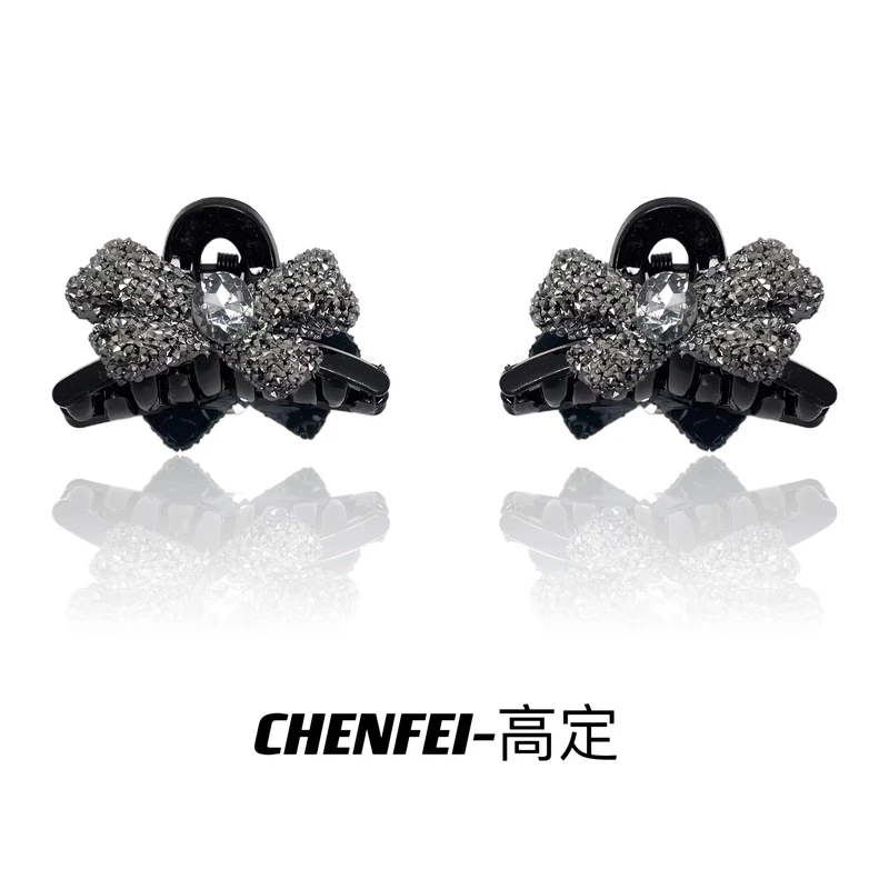 A两个装5cm发夹后脑勺新款蝴蝶结小号抓夹半扎短发发卡1407+1407