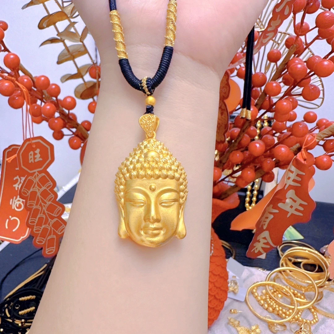 铜合金吊坠 精工新佛头时尚精致百搭款项坠项链毛衣链