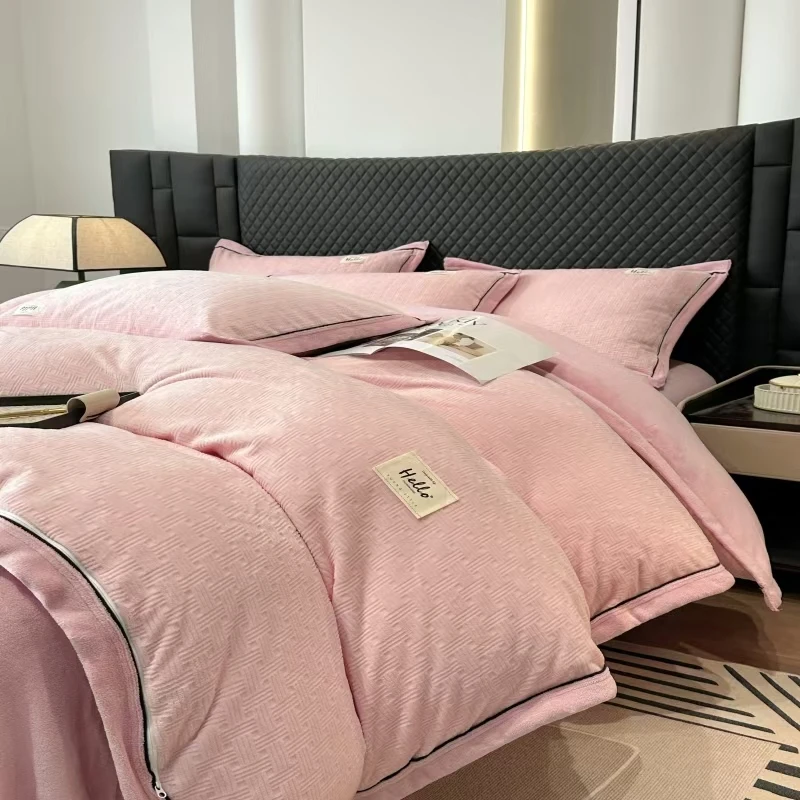 【梵尼】200*230cm轻奢柔软丝滑四件套针织透气可爱亲肤四件套