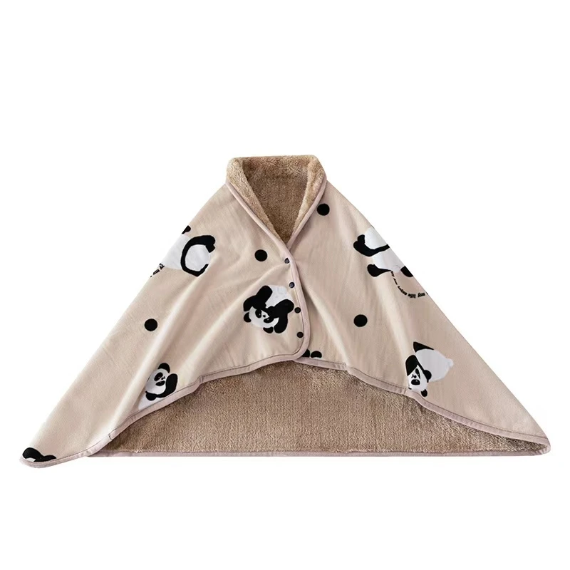 【熊抱宝】80*135cm轻奢柔软丝滑简约多功能毛毯透气保暖绒毛毯