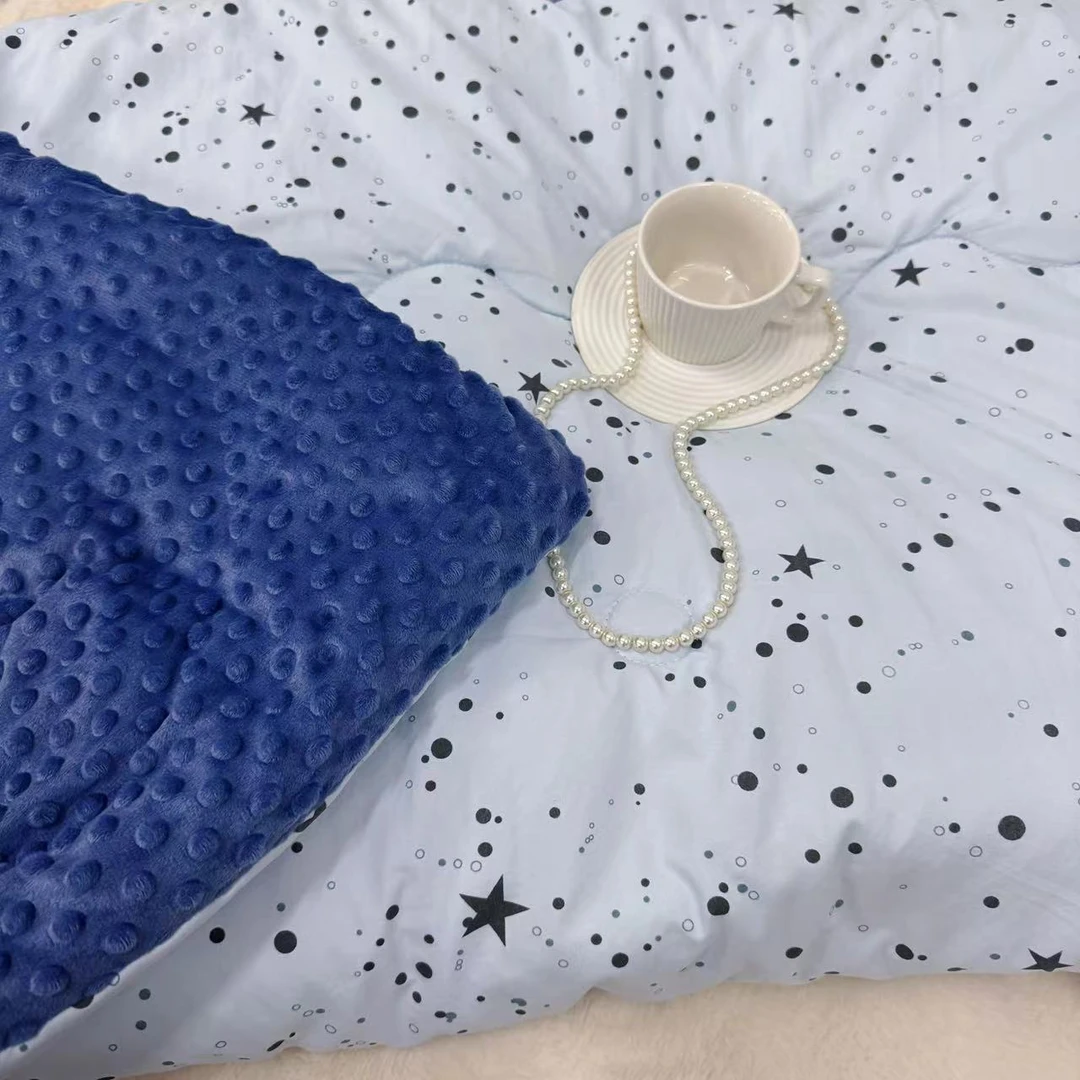 【璀璨星河】200*230cm保暖加厚豆豆绒被简约透气标准豆豆被
