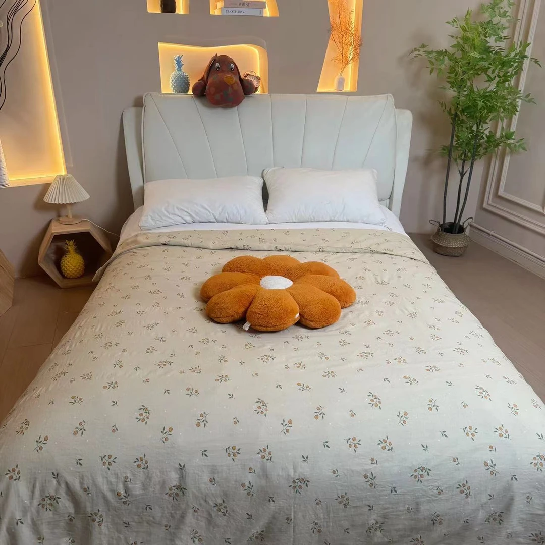 【被套金桔】轻奢亲肤舒适透气柔软不掉色棉被罩200*230cm